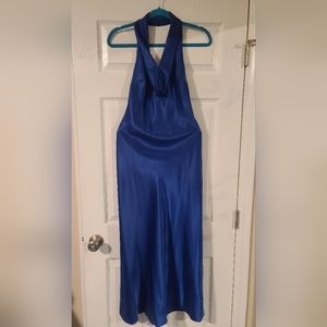 Royal Blue Satin Juniors dress